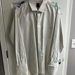 Pronto Uomo White Dress Shirt with Pointed Collar